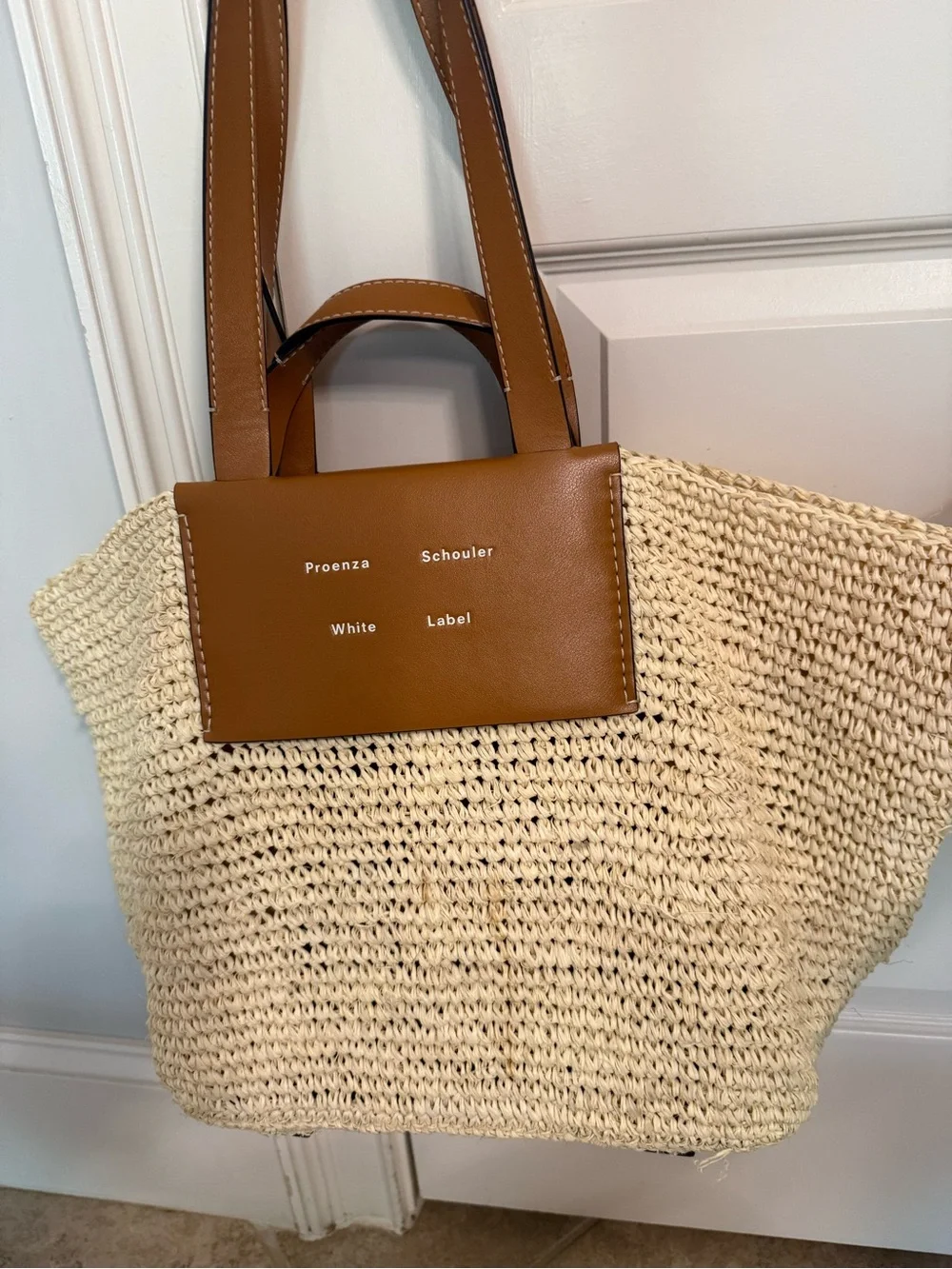 Proenza Schouler White Label Raffia Tote